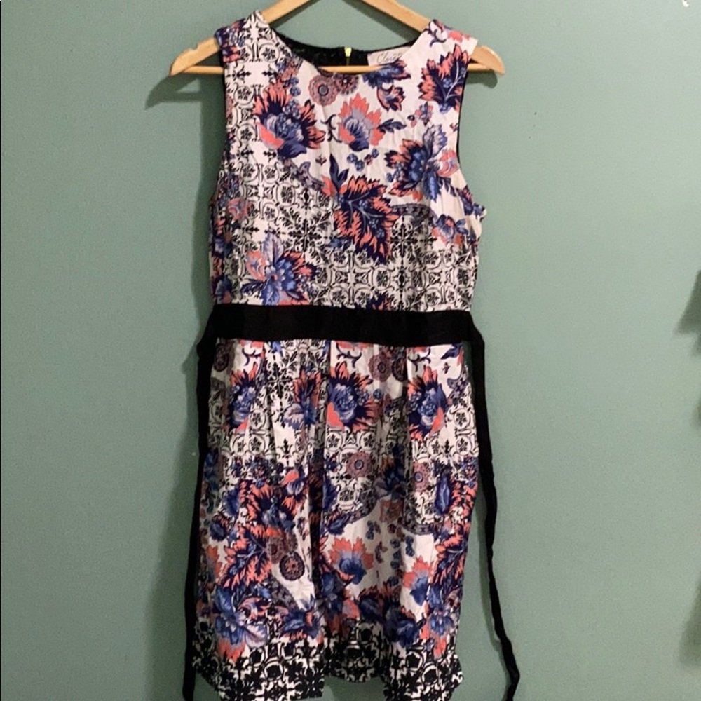 Paisley Floral Dress with Lace back